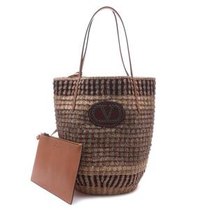 [발렌티노] 25FW 여성 브이로고 시그니처 라피아 토트백 (7W2B0R37 CFS AEF 25F)