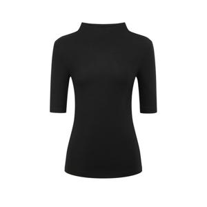 질스튜어트 뉴욕 여성 25SS 블랙 단색 반팔티셔츠 WJTS5B220BK