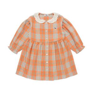 [블루독베이비]타탄 체크 미디 드레스 (44C14-400-01)