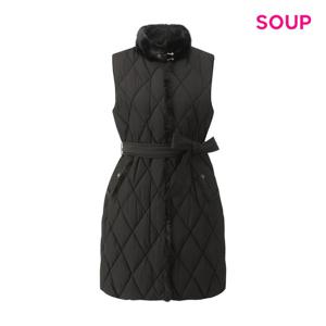 [숲]롱 퀄팅 스트링 패딩 베스트 S5CVE03