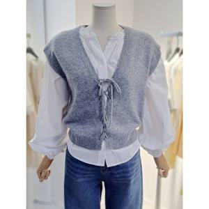 [르샵]V넥 아일렛 니트 베스트 (BP1VT002A)