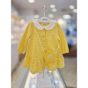 아가방 세이브존03 아가방 데이 체크 오픈 원피스(가방) AG01T124058A