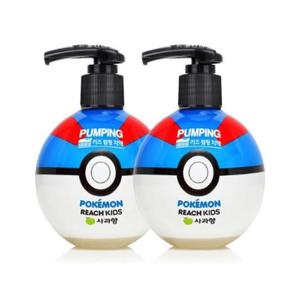 페리오 키즈 포켓몬볼 펌핑치약 사과향 250g 2개