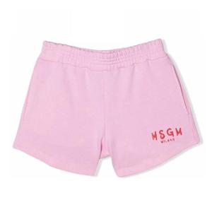 MSGM키즈 로고 프린트 하프 팬츠 MS028757 042