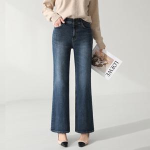 [피핀] 711009 기모 속밴딩 스판 와이드 데님