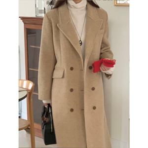 [헤레이스](울100)헤링본 더블 핸드메이드 코트_YMSH25FW362