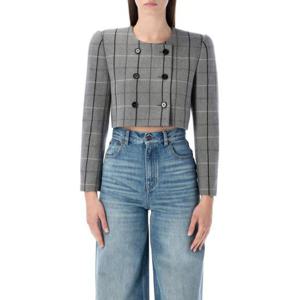 끌로에 수트 자켓 26PCH26SVE12165 961 GREY WHITE CHECK