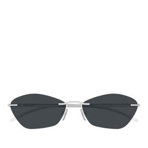 알렉산더맥퀸 메탈 프레임 그레이 렌즈 림리스 선글라스 AM0525