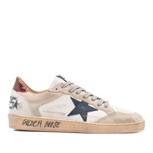 골든구스 스타 로고 라운드 토 스웨이드 스니커즈 GMF01034 F00