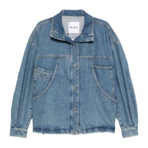 아티코 버튼 프론트 프레이드 헴 데님 재킷 260WCB00105 DDD116