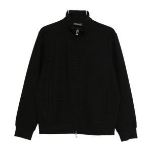 엠포리오아르마니 스탠드 칼라 리브 커프스 트랙 재킷 EM004534