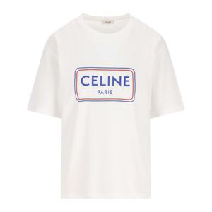 셀린느 코튼 로고 크루넥 반팔 티셔츠 RX0IA 507ZGHJ4