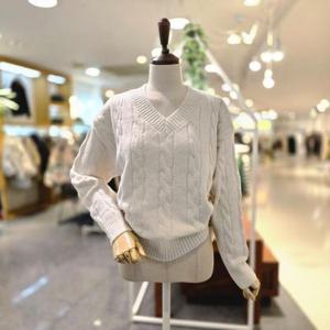 [멜로디가든]M25WBK134_꽈배기 V니트