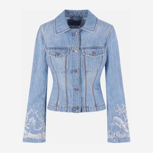 에르마노설비노 플로럴 자수 데님 재킷 D487I321AP ZIW94037