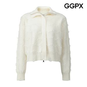 GGPX  지그재그 수술 집업 데미지 가디건 GPCKG020F