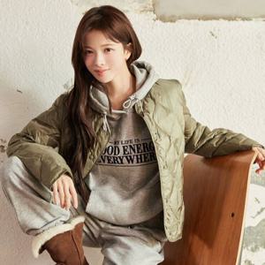 [지오다노] 여자 겨울 어니언 경량 패딩 자켓 590837