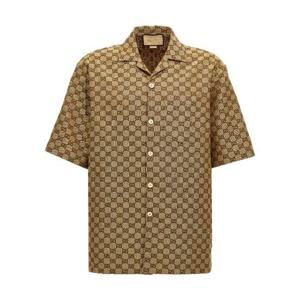 26SS 구찌 구찌 Shirts Camel 742707ZAM7G2580 TP569669674