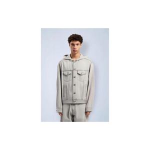 25 FW 팜앤젤스 남성 Curved Logo Denim Jacket pma0162100gry