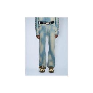 25 FW 오프화이트 남성 Diagonal Raw Patch 90S Skate Jeans ofw0162051blu