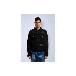 25 FW 팜앤젤스 남성 Gothic Logo Denim Jacket pma0162070blk