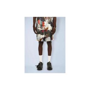 25 FW 오프화이트 남성 World Paint Viscose Bowling Shorts ofw0162078blu