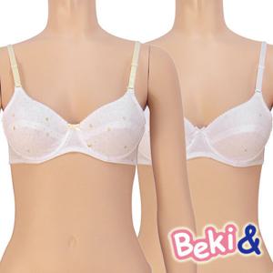 [베키앤]주니어3단계 골드하트면브라1종(BNR313)75A~85A