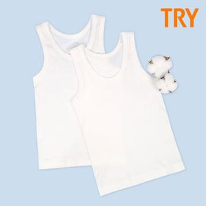 TRY 남 아동 순면 민소매런닝 1매