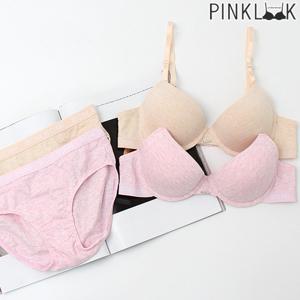 [핑크룩] 솔리코튼 브라팬티 4종세트