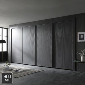 장인가구 유니크 베이직 엠보매트 슬라이딩붙박이장 300cm