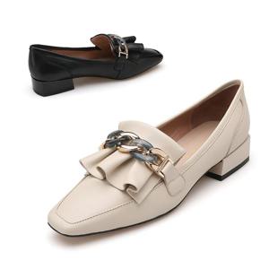 [미소페] 여성 프린지 체인장식 로퍼 012139701 3