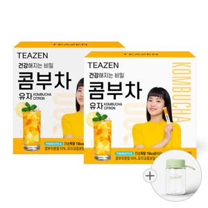 티젠 콤부차 유자 30스틱입X2박스 (보틀추가)