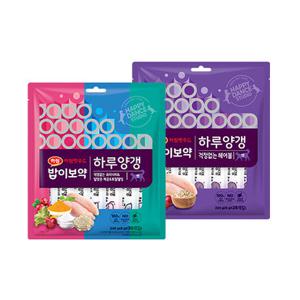 [하림펫푸드]밥이보약CAT하루양갱 30개입+걱정없는헤어볼28개입
