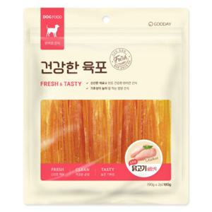 건강한육포 강아지간식 소프트 닭고기 슬림스틱 180g