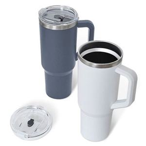 1.12L 대용량 텀블러 그레이 스테인리스 304 빨대 손잡이 대용량텀블러 대용량텀블러1리터 스텐텀블러 보온