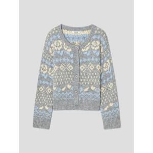 (125X5AMQ53) [에잇세컨즈] 자카드 카디건  그레이