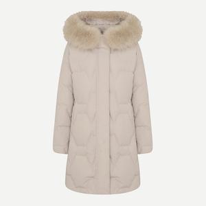 [캐리스노트]폭스퍼 탈착 덕다운 퀄팅 후드 점퍼 CNEWDW005BE