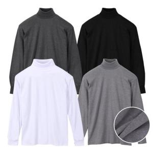 히트텍 양면 목폴라 티셔츠 반목긴목 남성폴라티 이너폴라 M-2XL