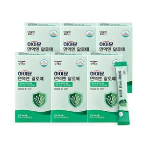 일동후디스 하이뮨 면역엔 알로에 6박스(12주분) 장건강 피부 면역력 청포도맛 젤리 하루1포