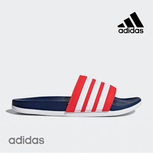 아디다스  B42123 여성 아딜렛 CF 스트라이프 슬리퍼