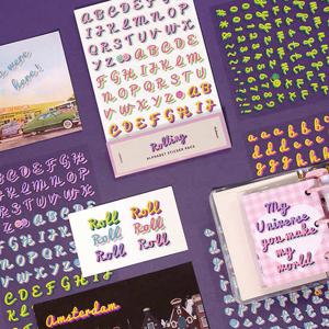 롤링 알파벳 숫자 스티커팩 데코 문자 다꾸 탑꾸 폰꾸