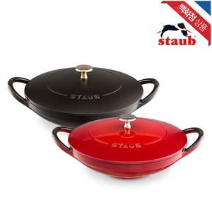 [스타우브][실리콘 손잡이 증정] 알라딘 웍 24cm 블랙 (ST3152423)