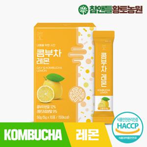 참앤들황토농원 데이앤 콤부차 레몬 10개입 1박스