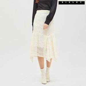 [시슬리]시슬리 컷아웃 레이스 스커트 SASK03111_IV