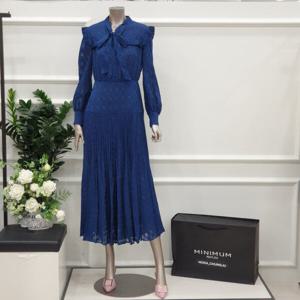 [미니멈]MD 시스루 리본  플리츠 원피스 MD MWAAWO1190 MD_CJ