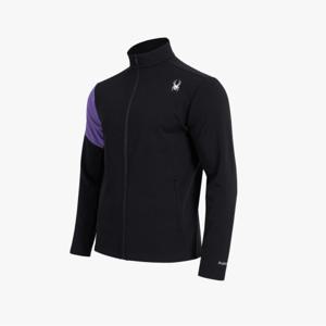 [스파이더] 남성 프로웹 빅 로고 집업 자켓 SPGFCNFT211MBLK