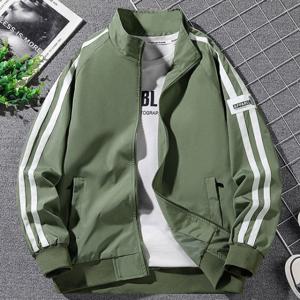 [위즈아이]남성 봄 가을 스탠드카라 바람막이 점퍼 자켓 WI162J