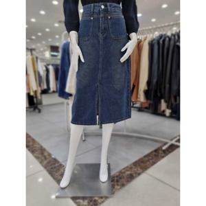 [더아이잗]데님 포켓 H라인 스커트 IN9N0SK84420_DJ