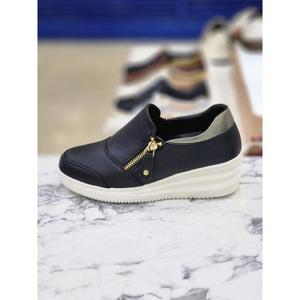 허시파피 세이브존05 여성 세미정장룩 캐주얼 키높이 지퍼 컴포트화 HP3FN483