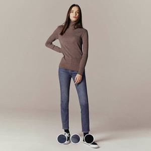 [지오다노/본사] 412940 여 기모 슬림 이밴딩 데님