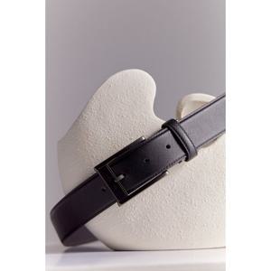[헤지스ACC] 블랙  소가죽 벨트 HJBE4E331BK